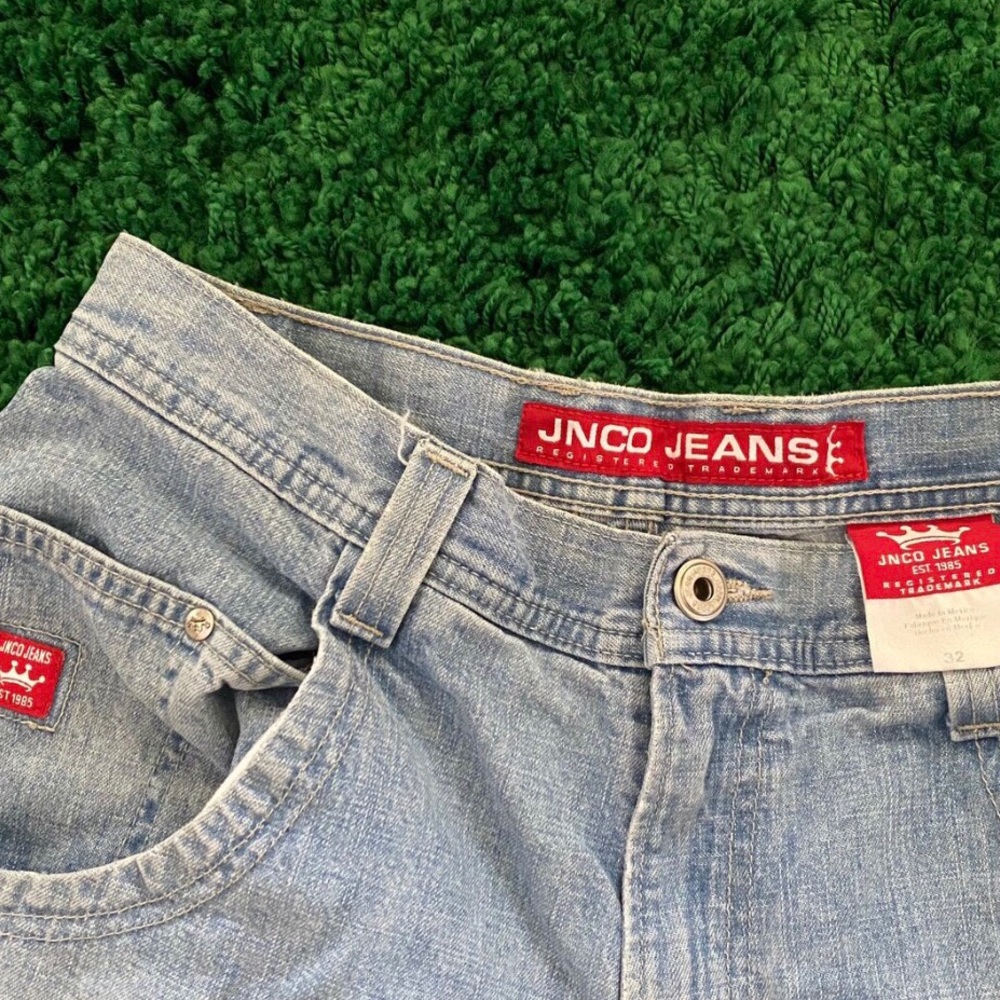 Vintage JNCO Denim Embroidered Shorts. - Picture 2 of 4
